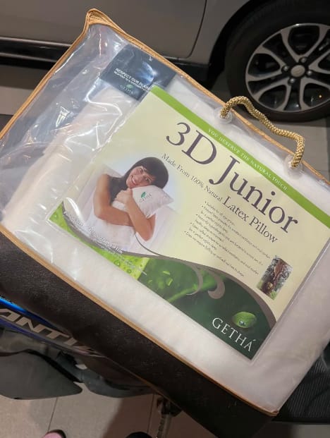 Customer photo review of Getha 3D Junior Latex Pillow