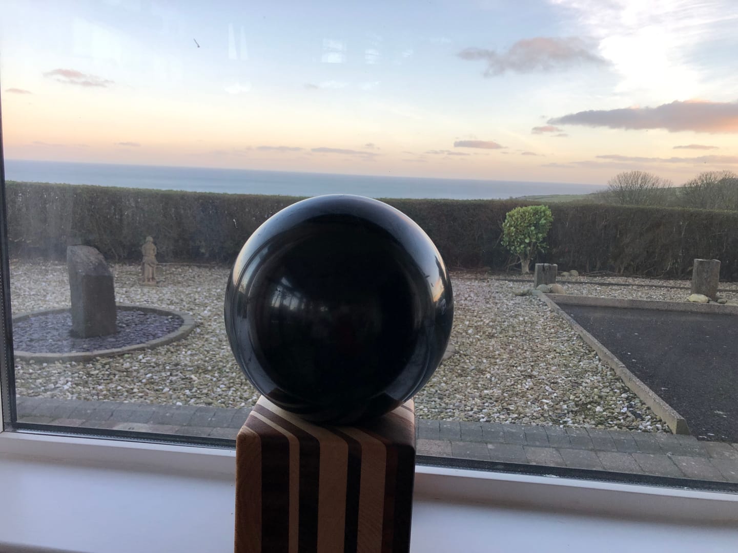 Customer photo review of Shungite Sphere, Enormous, 200mm/8 Inches, Far Reaching Protection