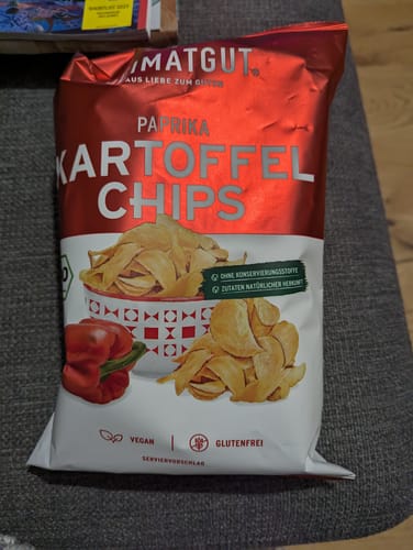 Customer photo review of Bio Kartoffelchips Paprika