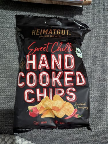 Kundenbewertung mit Foto zu Bio Kesselchips Chilli
