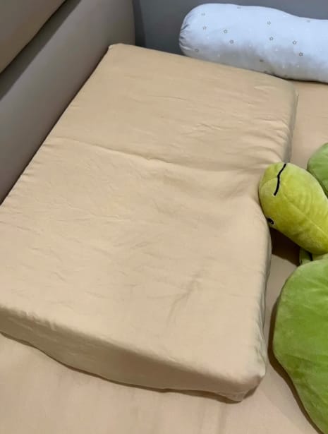 Customer photo review of Getha Sleepy Kids Latex Pillow Case - Tencel Nano Silver Fabric