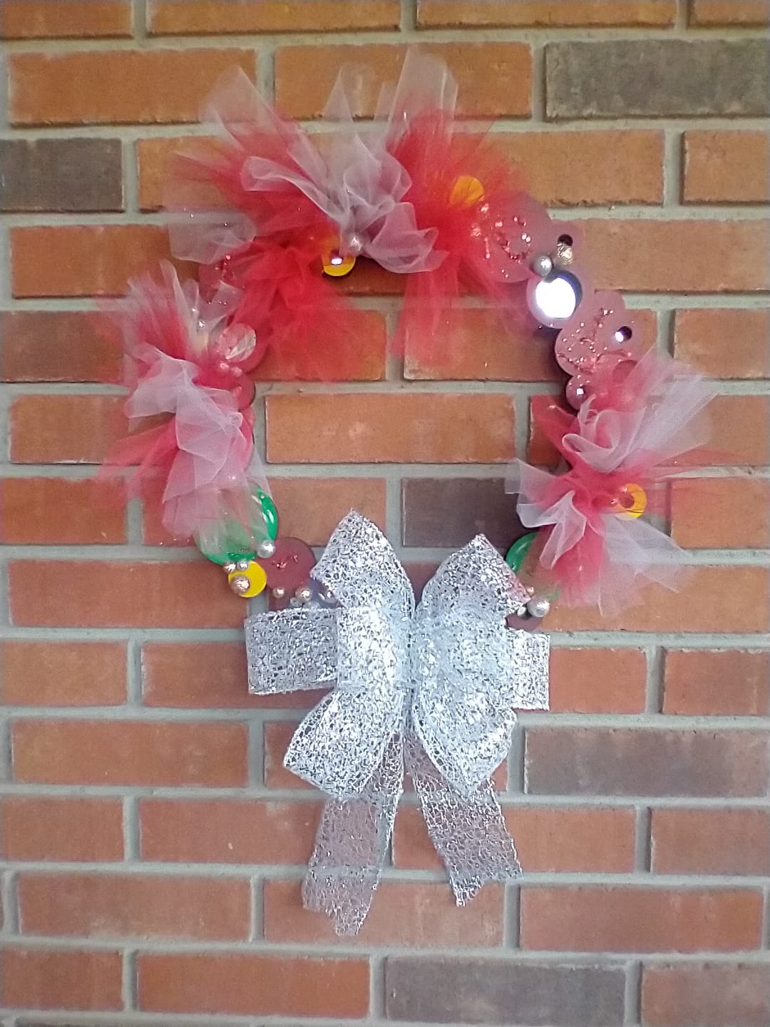 Customer photo review of Unfinished Wood Wreath Blank Shape | Craft Cutout | up to 36" DIY