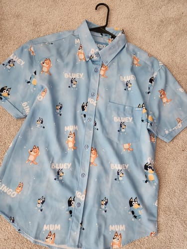 Customer photo review of Bluey "Meet the Heelers" – KUNUFLEX Short Sleeve Shirt