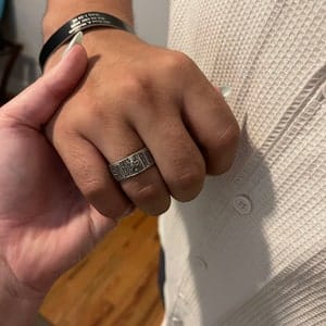 Customer photo review of Saint Archangel Band Ring v3