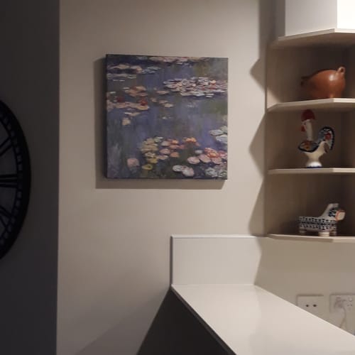 Customer photo review of Red Water Lilies By Monet