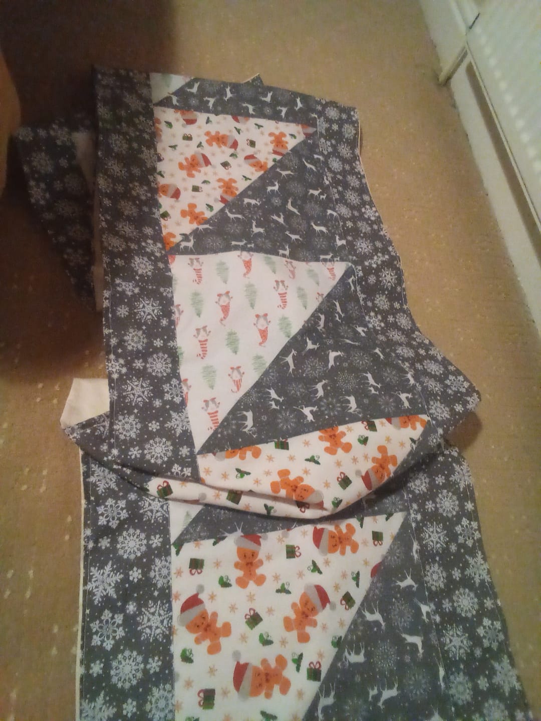 Customer photo review of All Over Snowflakes Polycotton Fabric