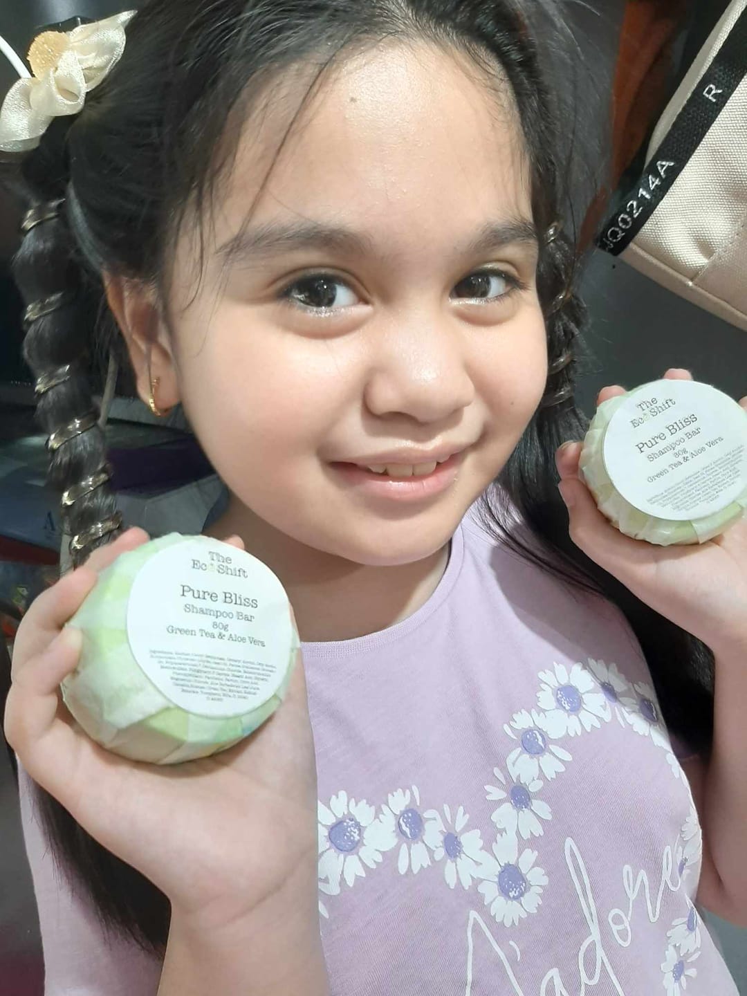 Customer photo review of Anti Hair Fall Shampoo Bar Ray of Sunshine