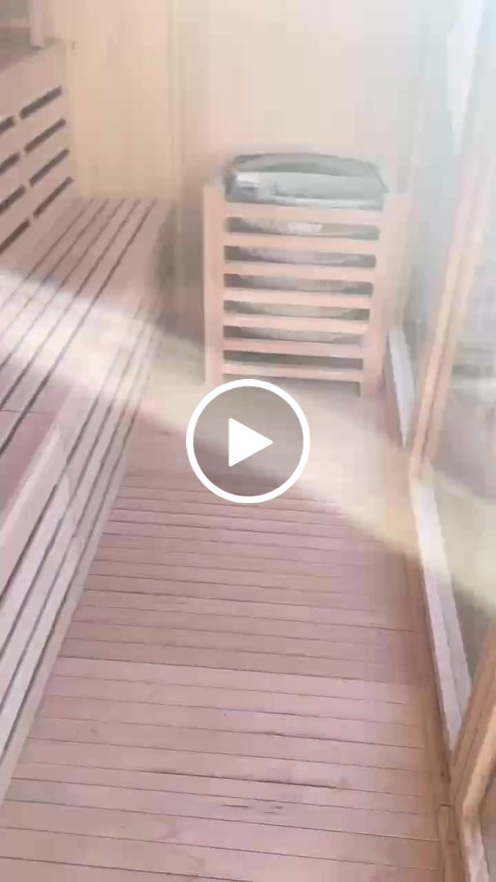 Customer video review of SAUNASNET Modern Outdoor Box Sauna