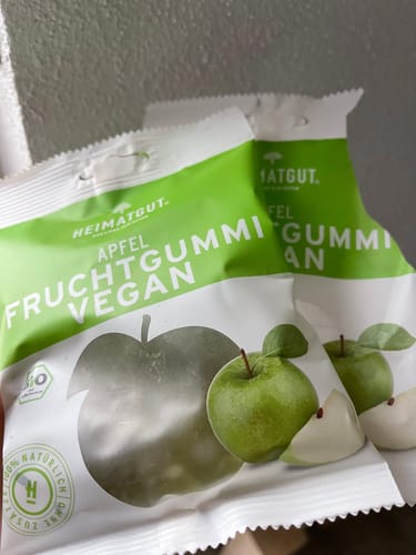Customer photo review of Bio Fruchtgummi Grüner Apfel