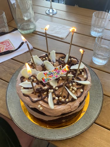 Customer photo review of Triple Chocolate Cake