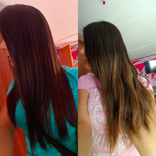 Reseña con foto de un cliente sobre Pack Castaños/Negros (Henna + Índigo)