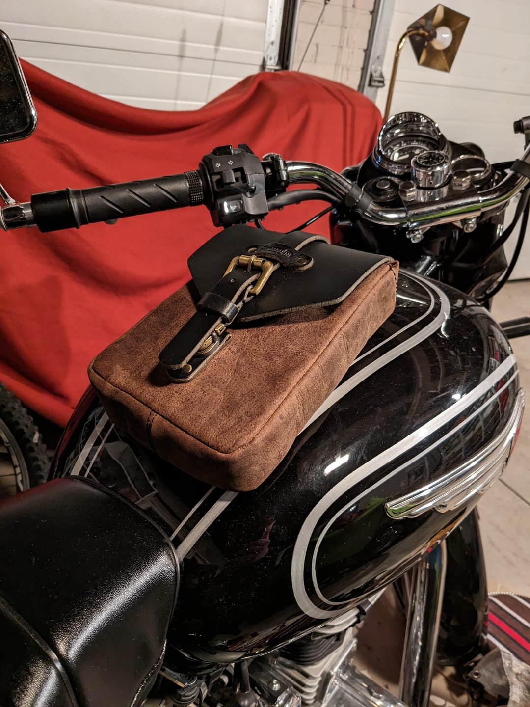 Customer photo review of tank pouch