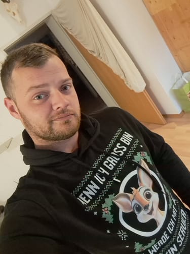 Customer photo review of WENN ICH GROSS BIN - Christmas Hoodie