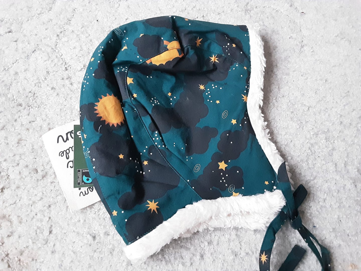 Customer photo review of Saturn Nights Sherpa Lined Hat