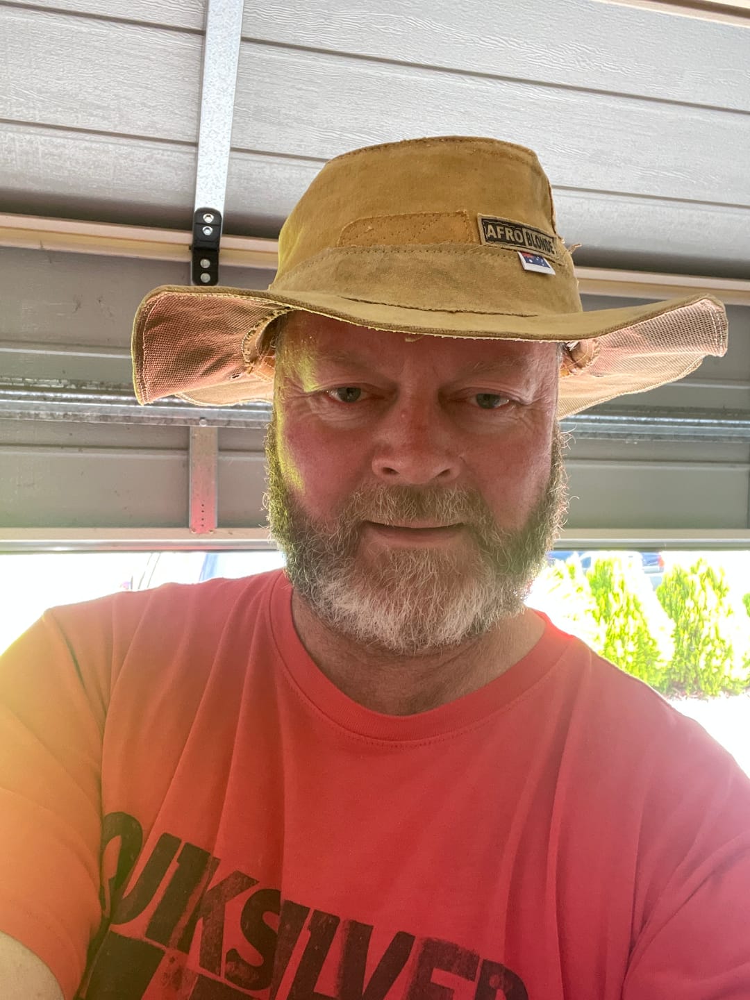 Customer photo review of Bucket Hat, Sand