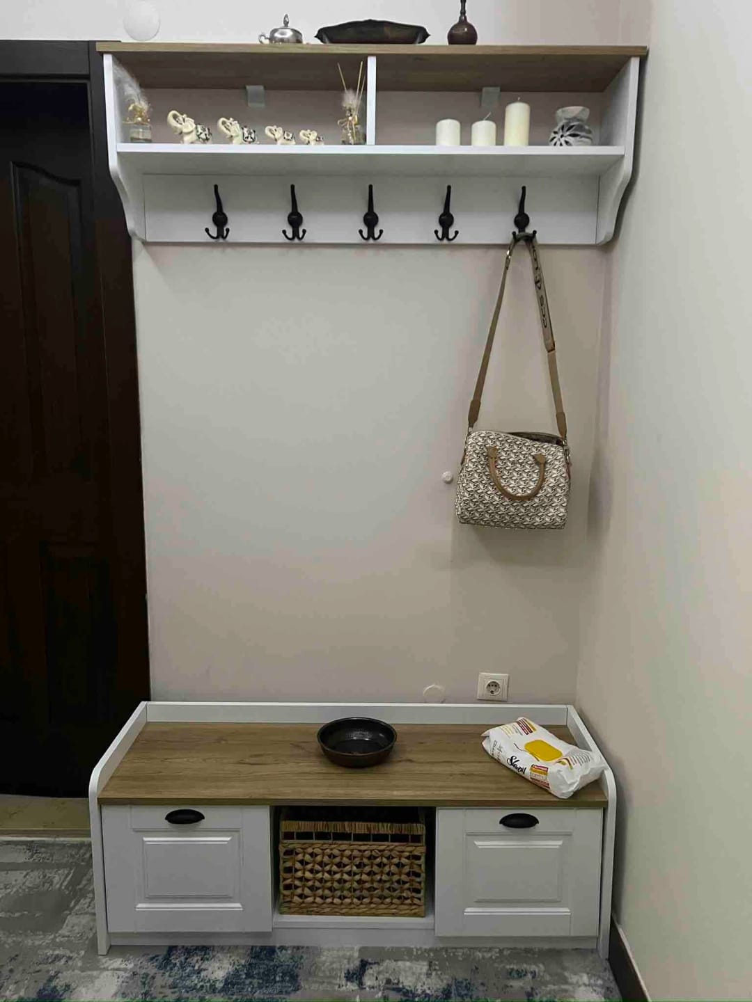 Customer photo review of Rani P2 Modern Portmanto Ayakkabılık ve Duvar Askısı Vestiyer M1 Renk: Beyaz - S. Ceviz