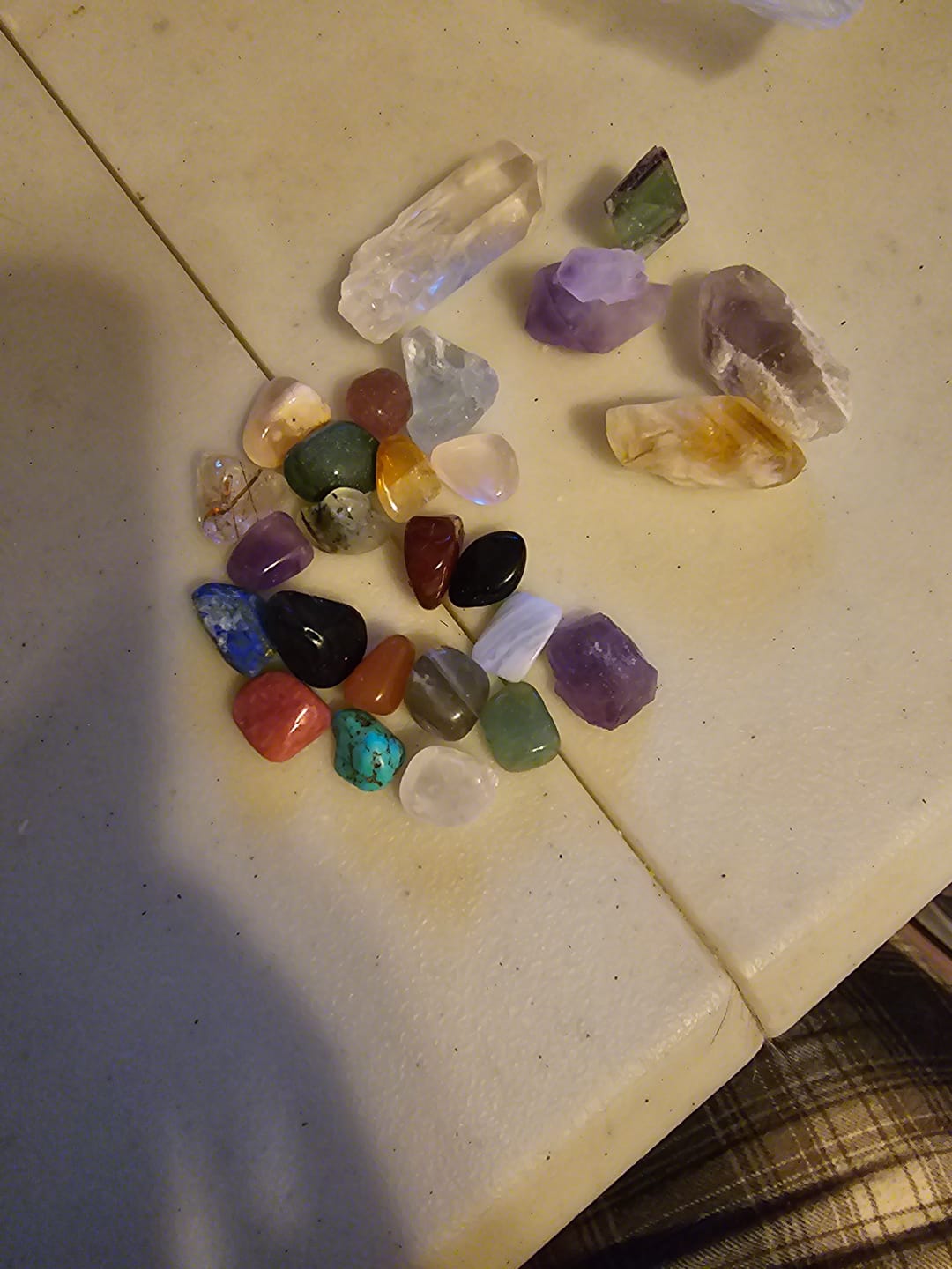 Customer photo review of 26-Piece Mini Gemstone Pocket Set (+ Velvet Carry Bag)