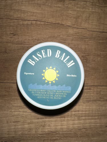 Customer photo review of Based Balm’s Signature Tallow Balm (Unscented)