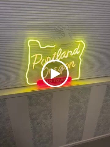 Customer video review of LED Portland Sign