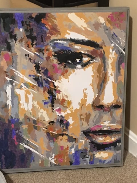 Customer photo review of The Woman Infinity - Paint by Numbers