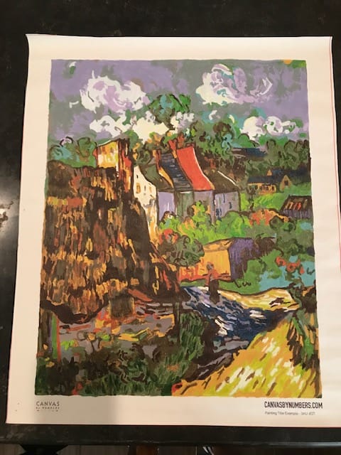Customer photo review of Houses in Auvers - Paint by Numbers
