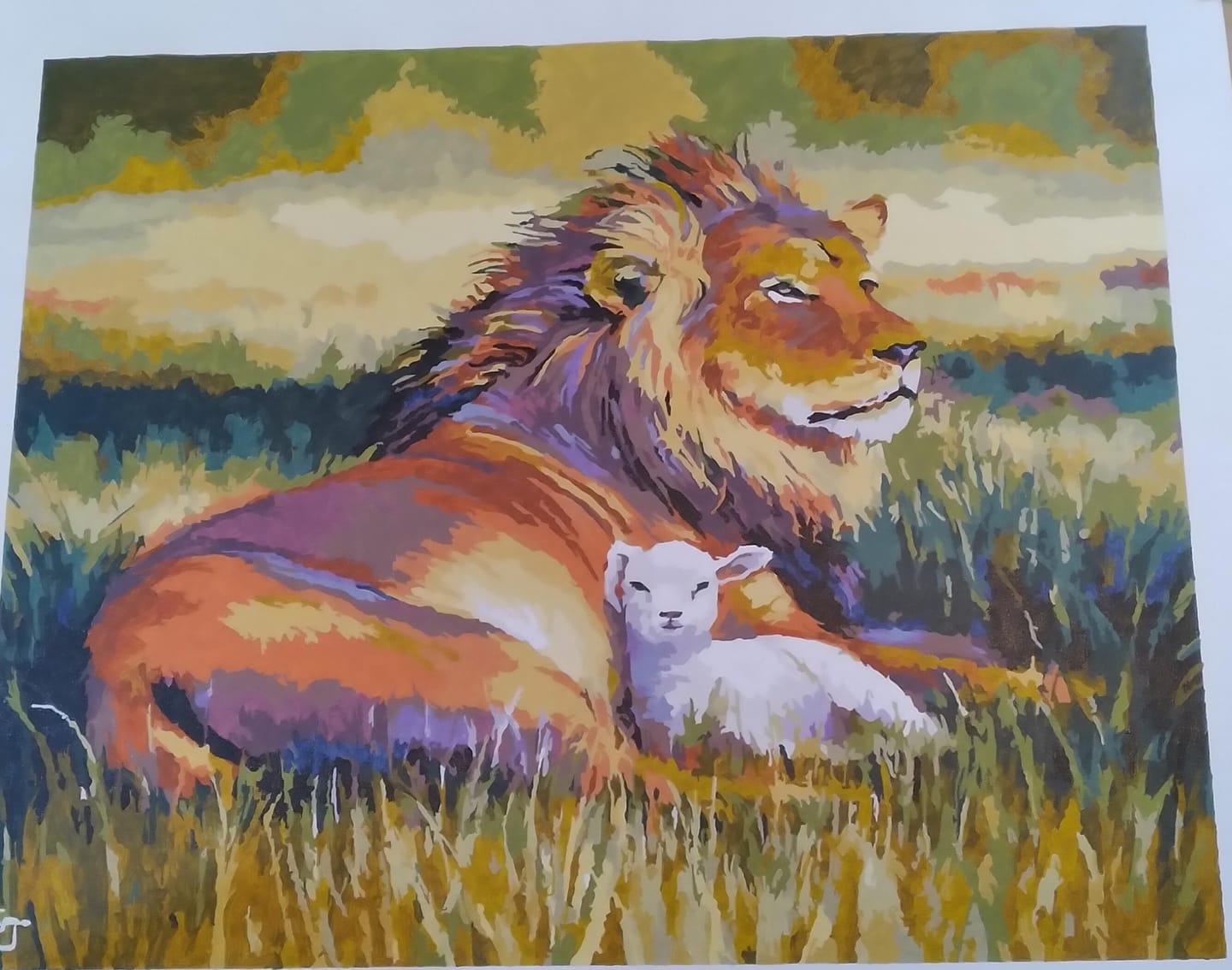 Customer photo review of The Kingdom of Heaven - Paint by Numbers