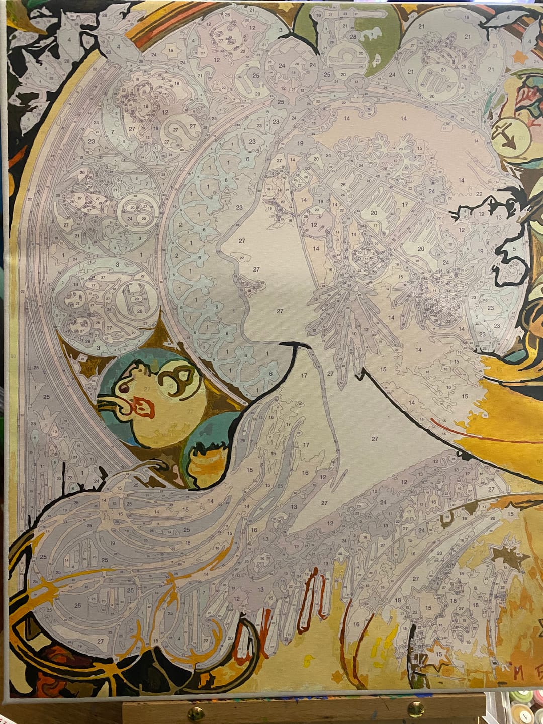 Customer photo review of Zodiac (1896) - Paint by Numbers