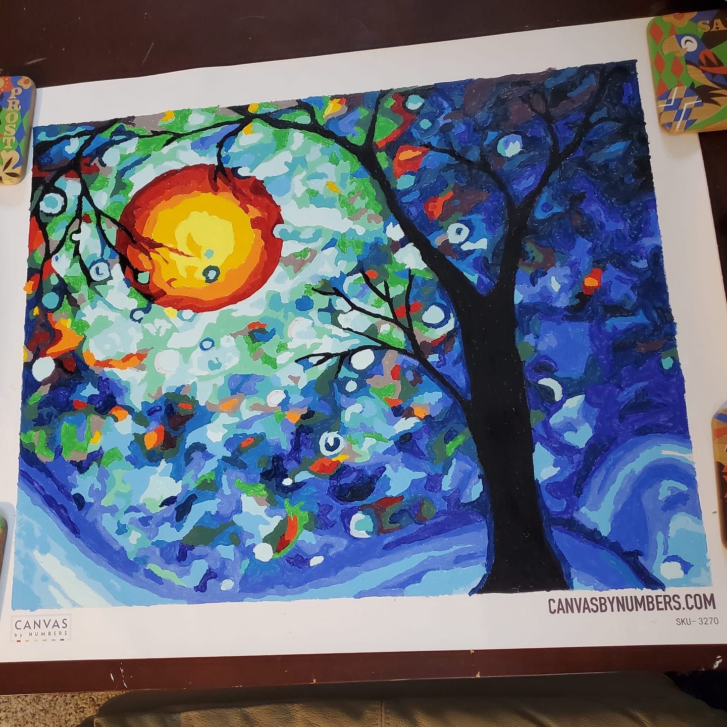Customer photo review of Blue Essence - Paint by Numbers