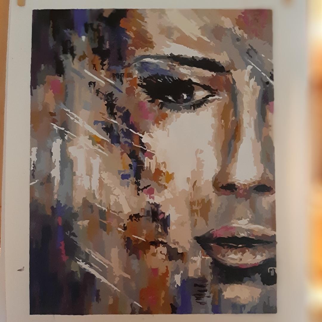 Customer photo review of The Woman Infinity - Paint by Numbers