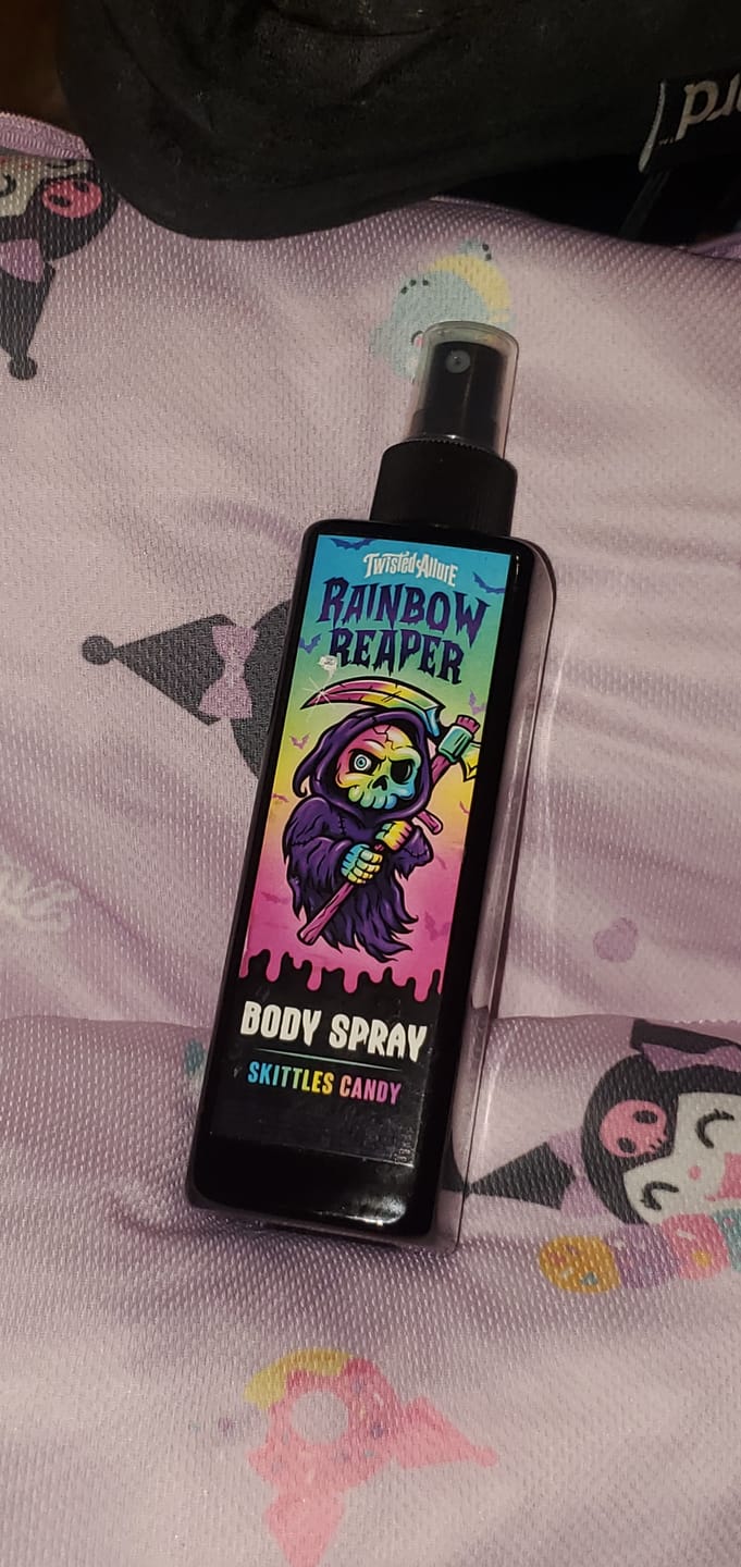 Customer photo review of Rainbow Reaper Body Spray