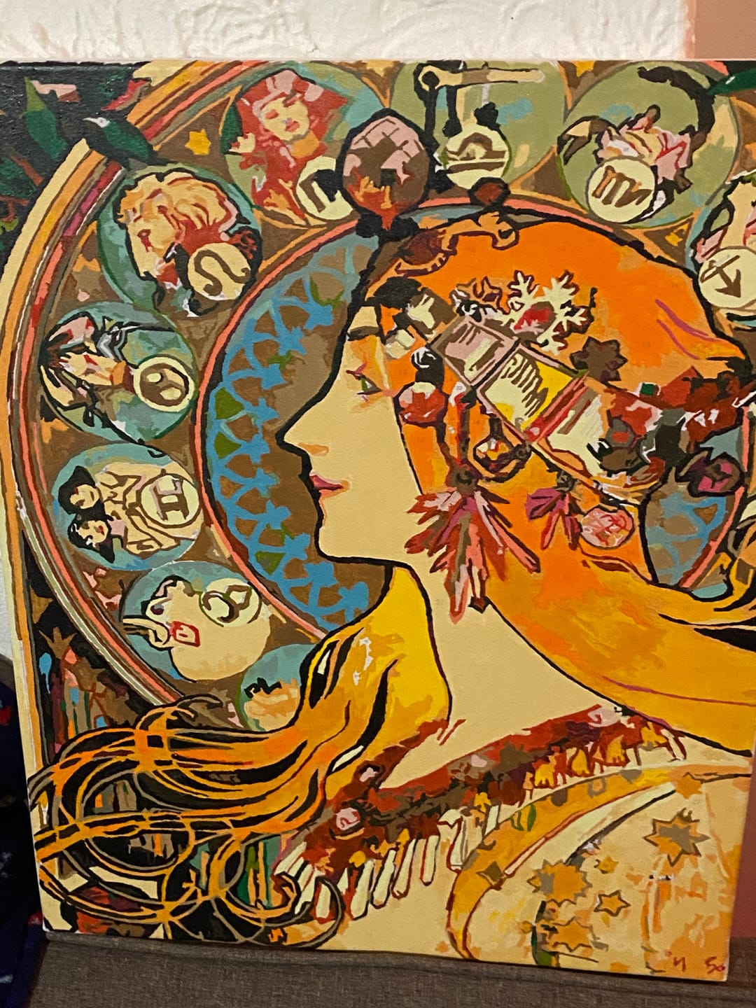 Customer photo review of Zodiac (1896) - Paint by Numbers