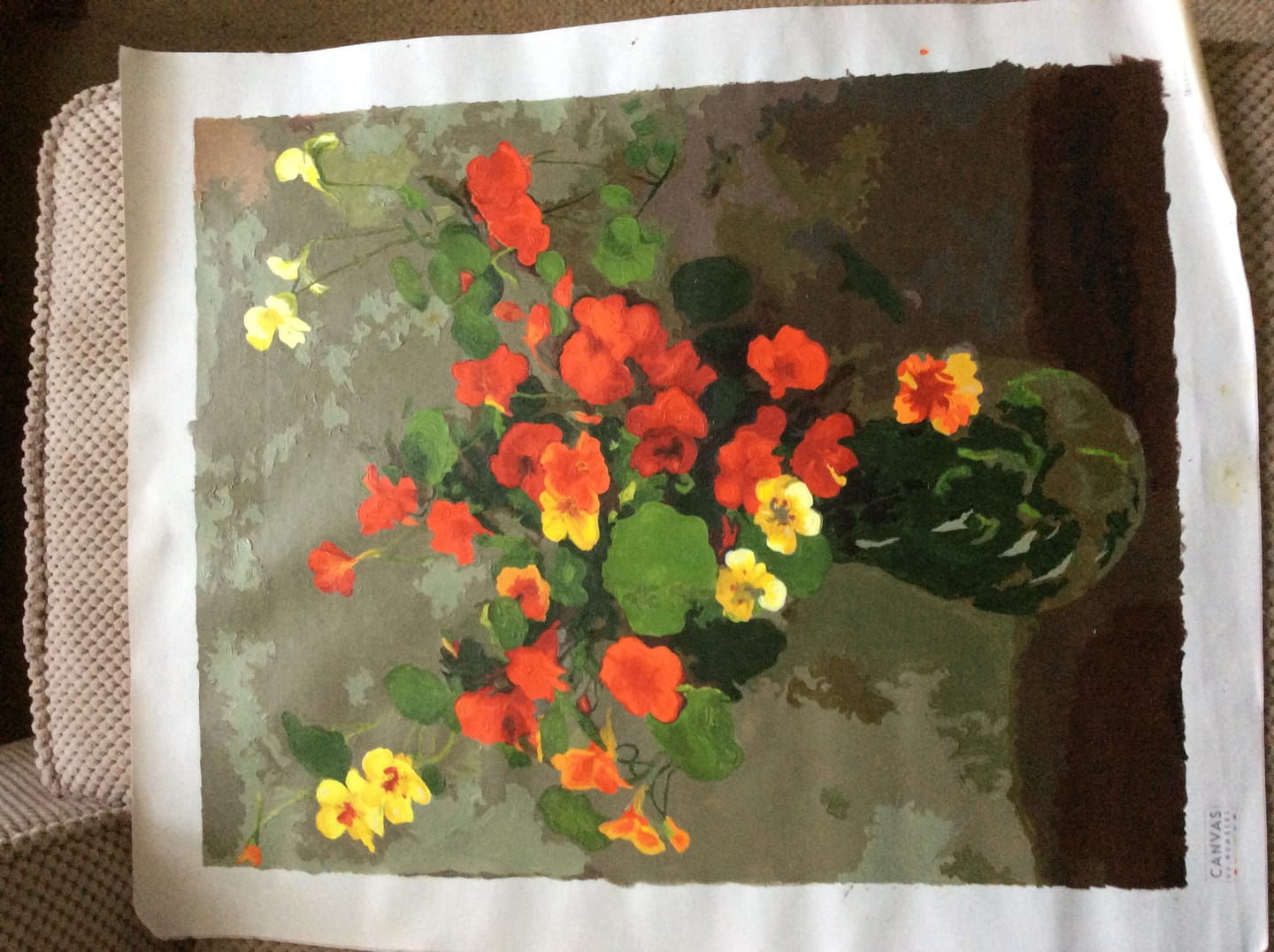 Customer photo review of Flowers - Paint by Numbers