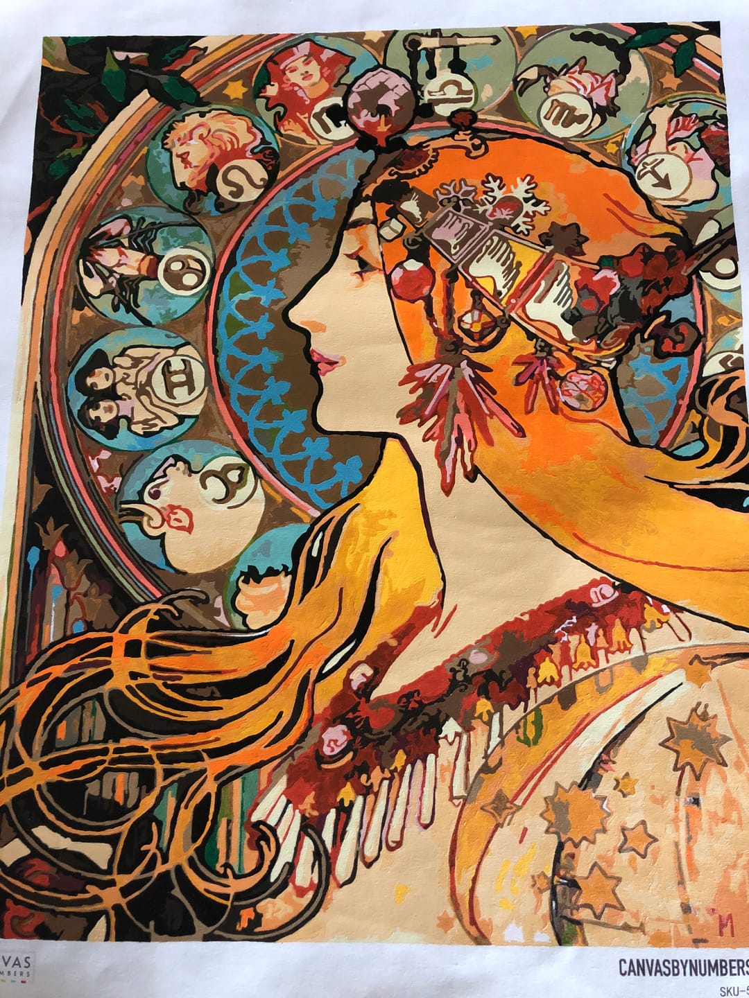 Customer photo review of Zodiac (1896) - Paint by Numbers