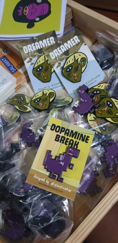 Customer photo review of Custom Enamel Pins