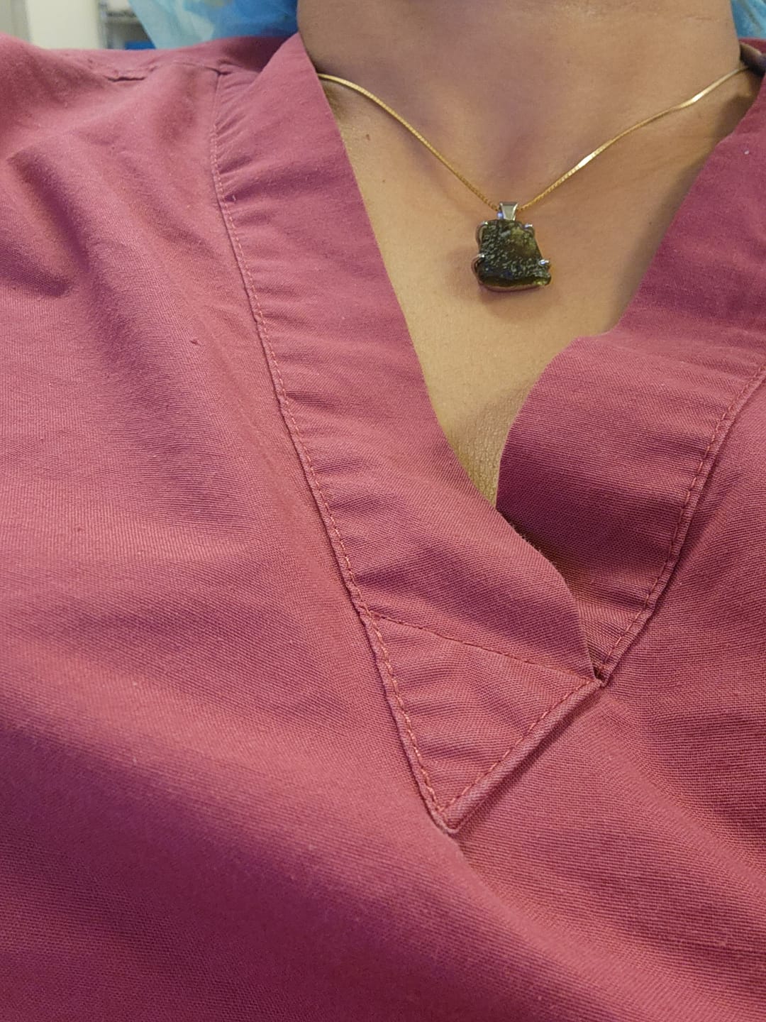 Customer photo review of Moldavite - Rough necklace pendant