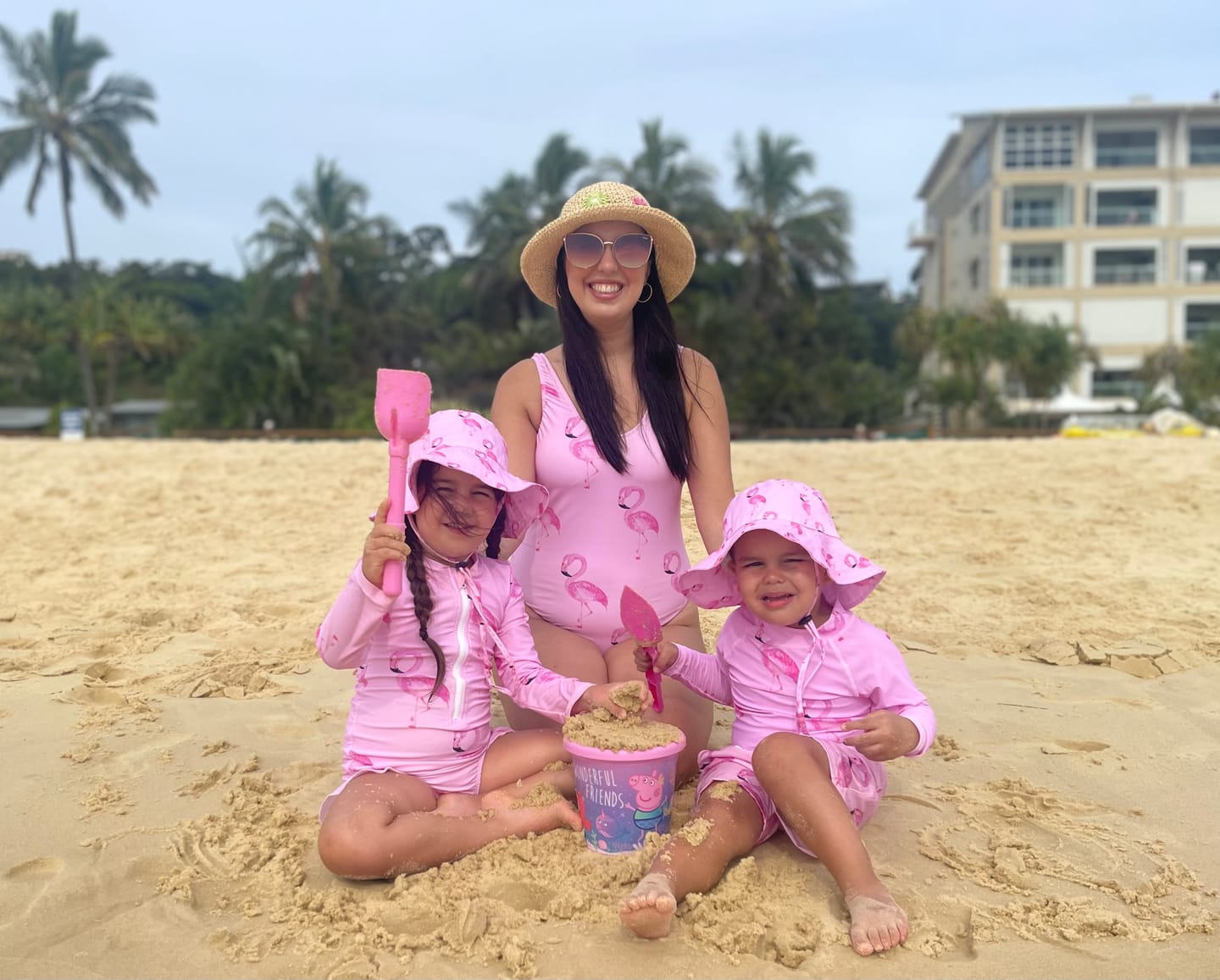 Customer photo review of Flamingo Women's One Piece Swimmers