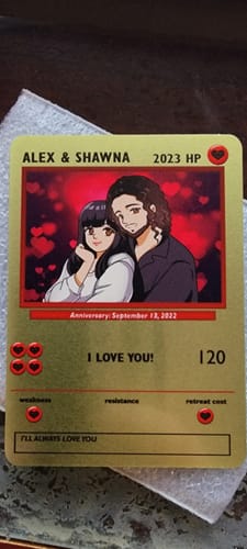 Customer photo review of Couples Card