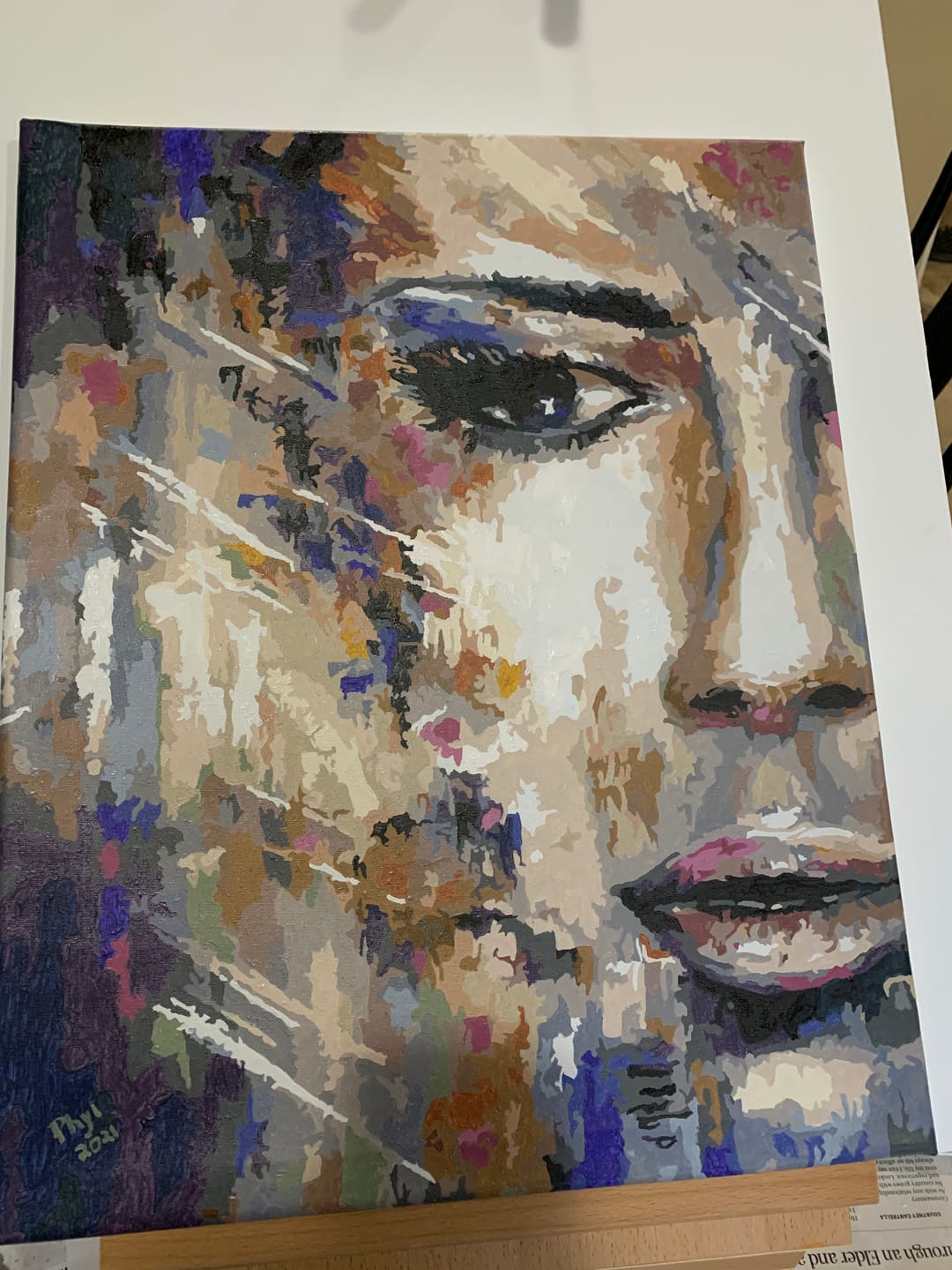 Customer photo review of The Woman Infinity - Paint by Numbers