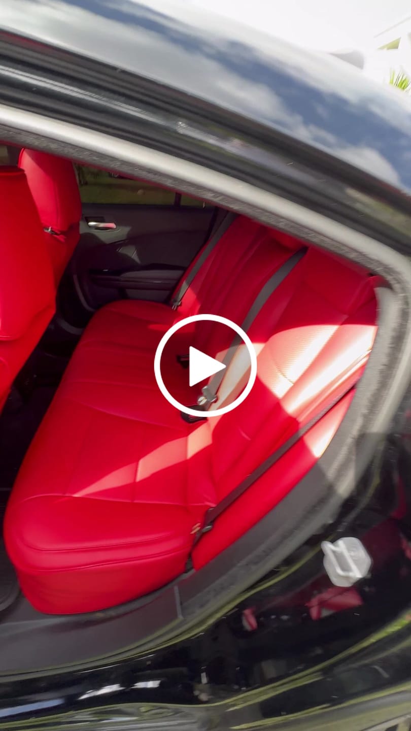Customer video review of 2015-Up Dodge Charger Custom Leather Seat Cover (Sport Seats)