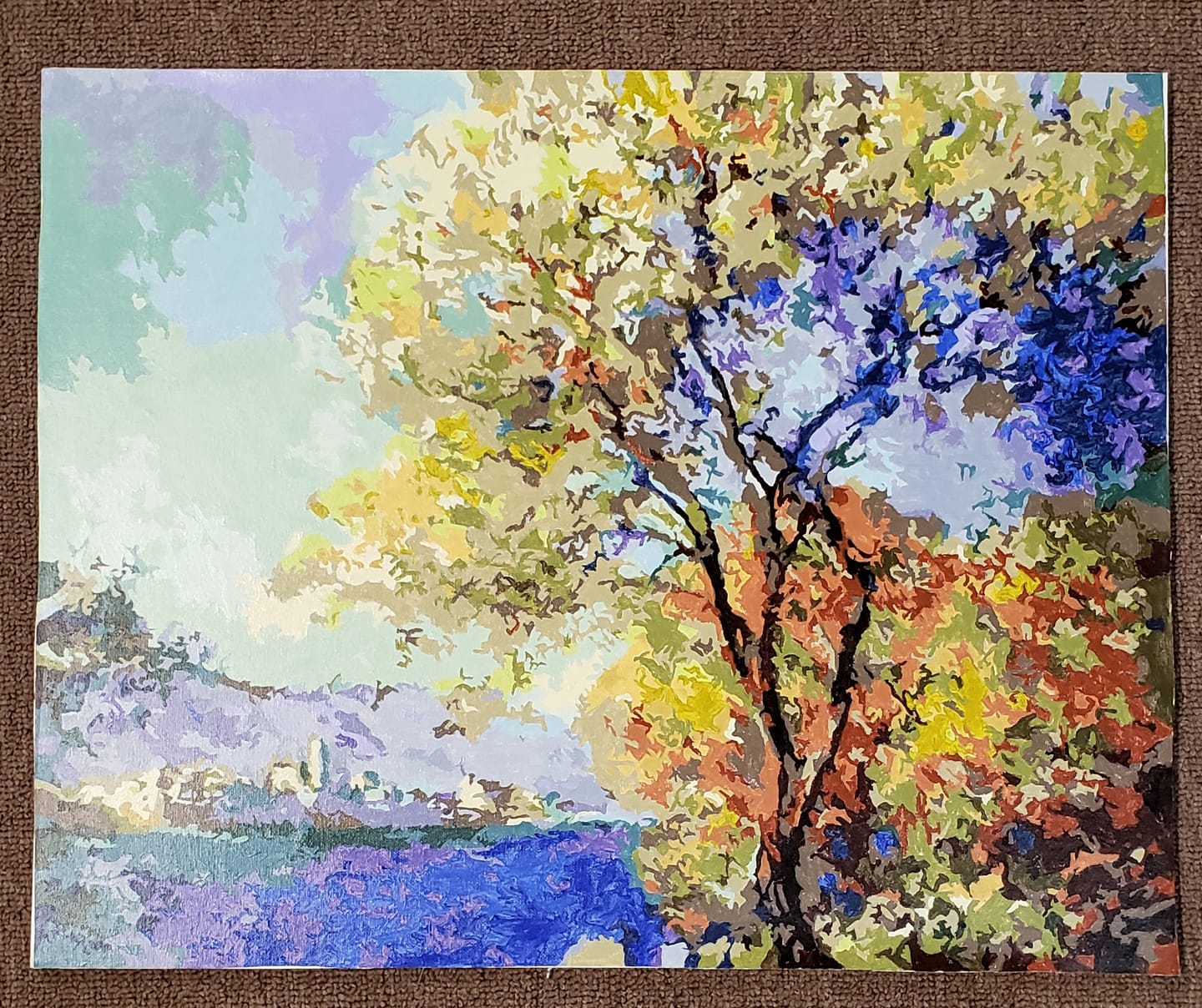 Customer photo review of Antibes Seen from the Salis Gardens - Paint by Numbers