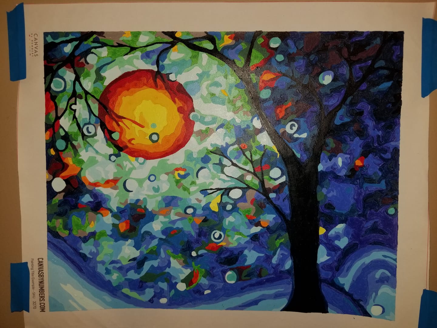 Customer photo review of Blue Essence - Paint by Numbers