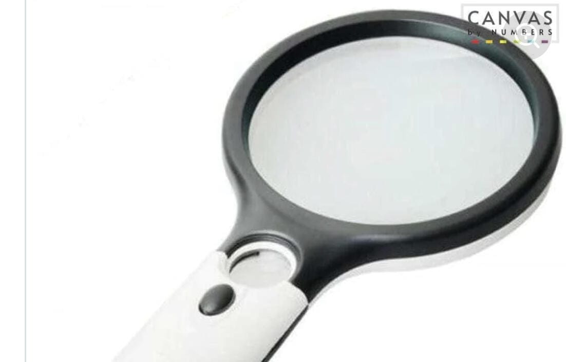 Customer photo review of Portable 3X and 45X Handheld Magnifying Glass with LED Lights
