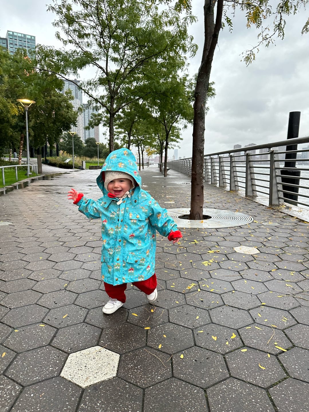 Customer photo review of Leo Lion Waterproof Recycled Raincoat