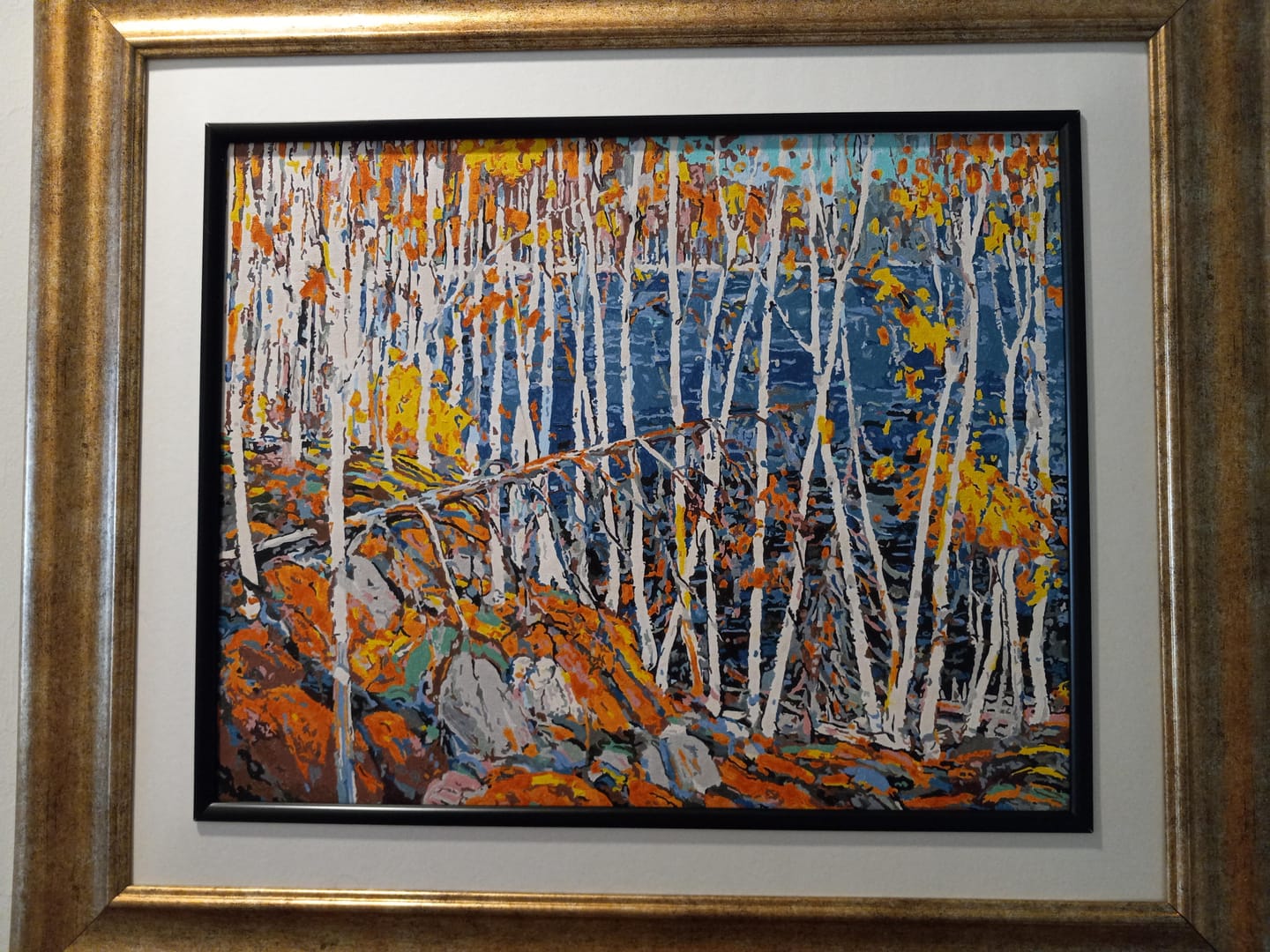 Customer photo review of In The Northland - Paint by Numbers