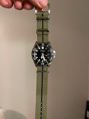 Customer photo review of Five Eye Nylon Watch Strap
