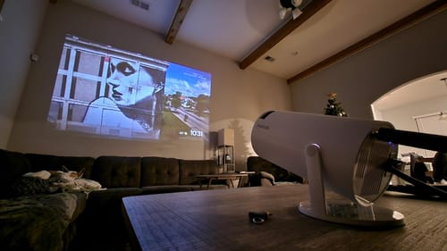 Customer photo review of Full HD Mini Portable Projector