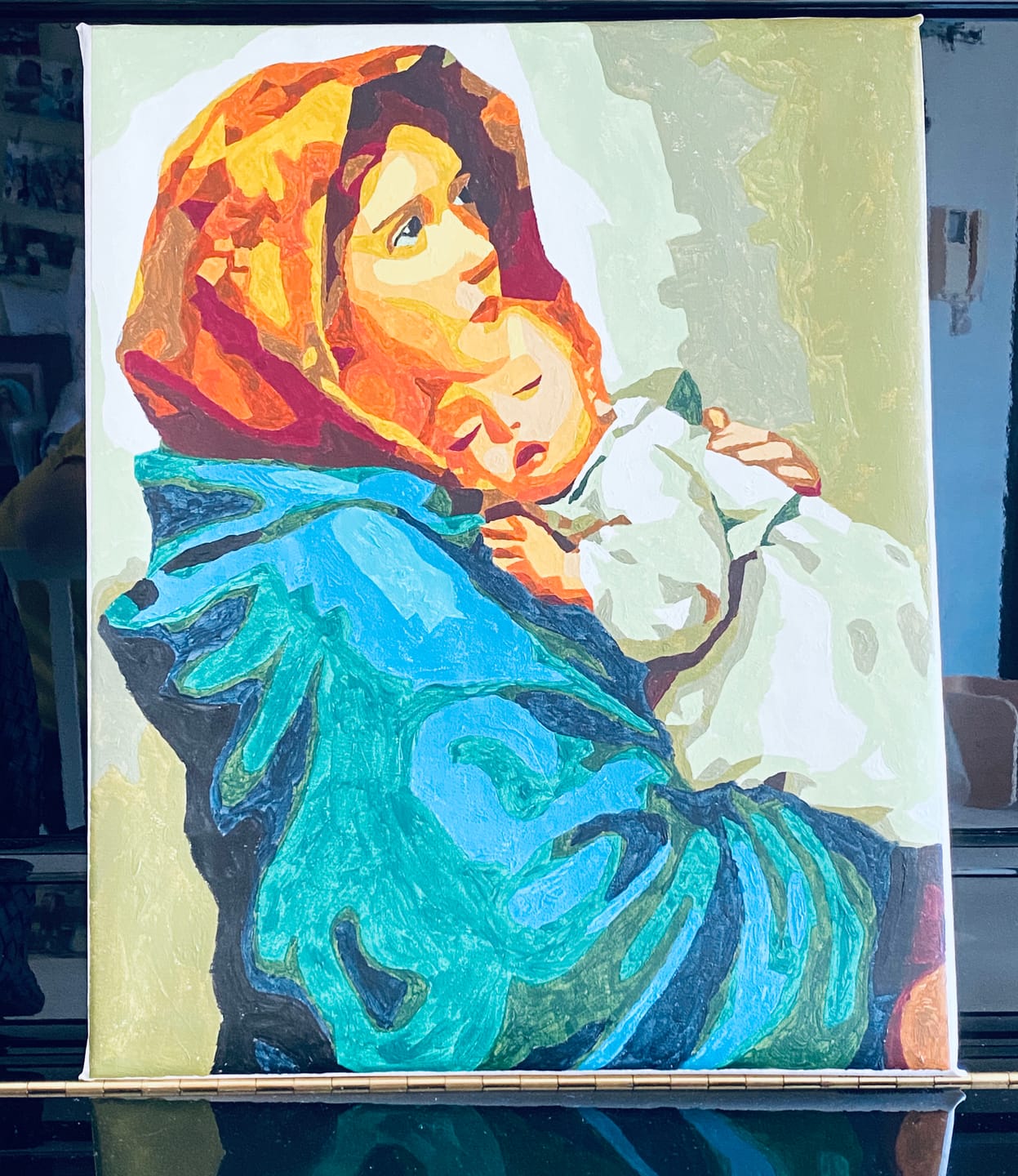 Customer photo review of Madonnina - Paint by Numbers