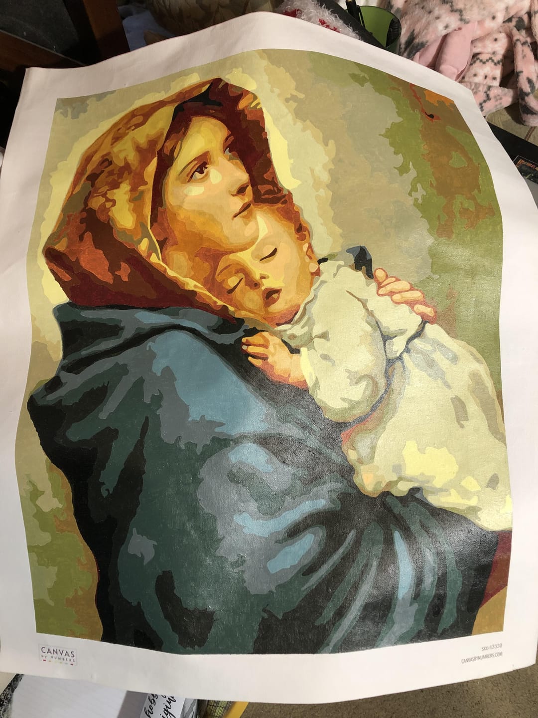 Customer photo review of Madonnina - Paint by Numbers