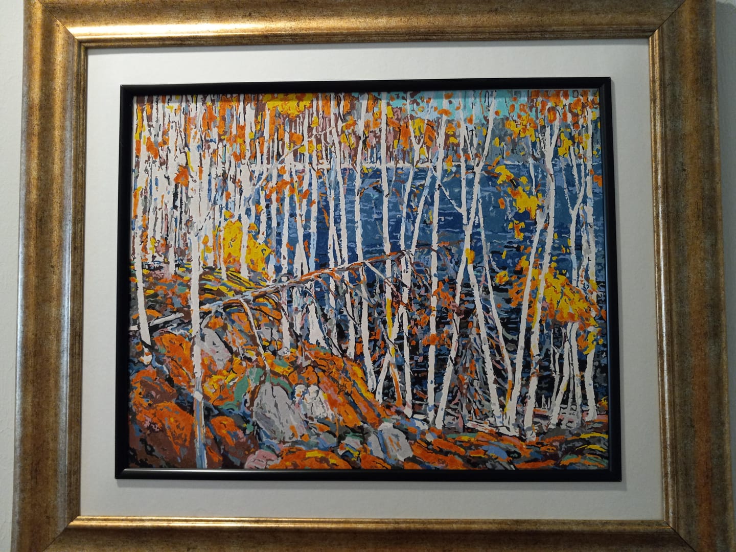 Customer photo review of In The Northland - Paint by Numbers