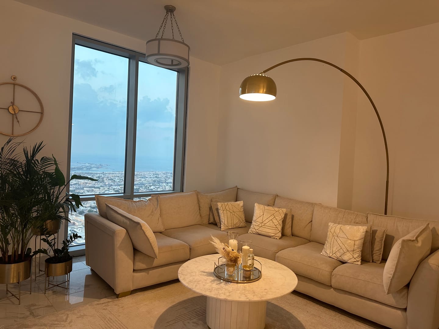 Customer photo review of Arc Lamp With Natural Marble Base Bp0078-G/BPI10311
